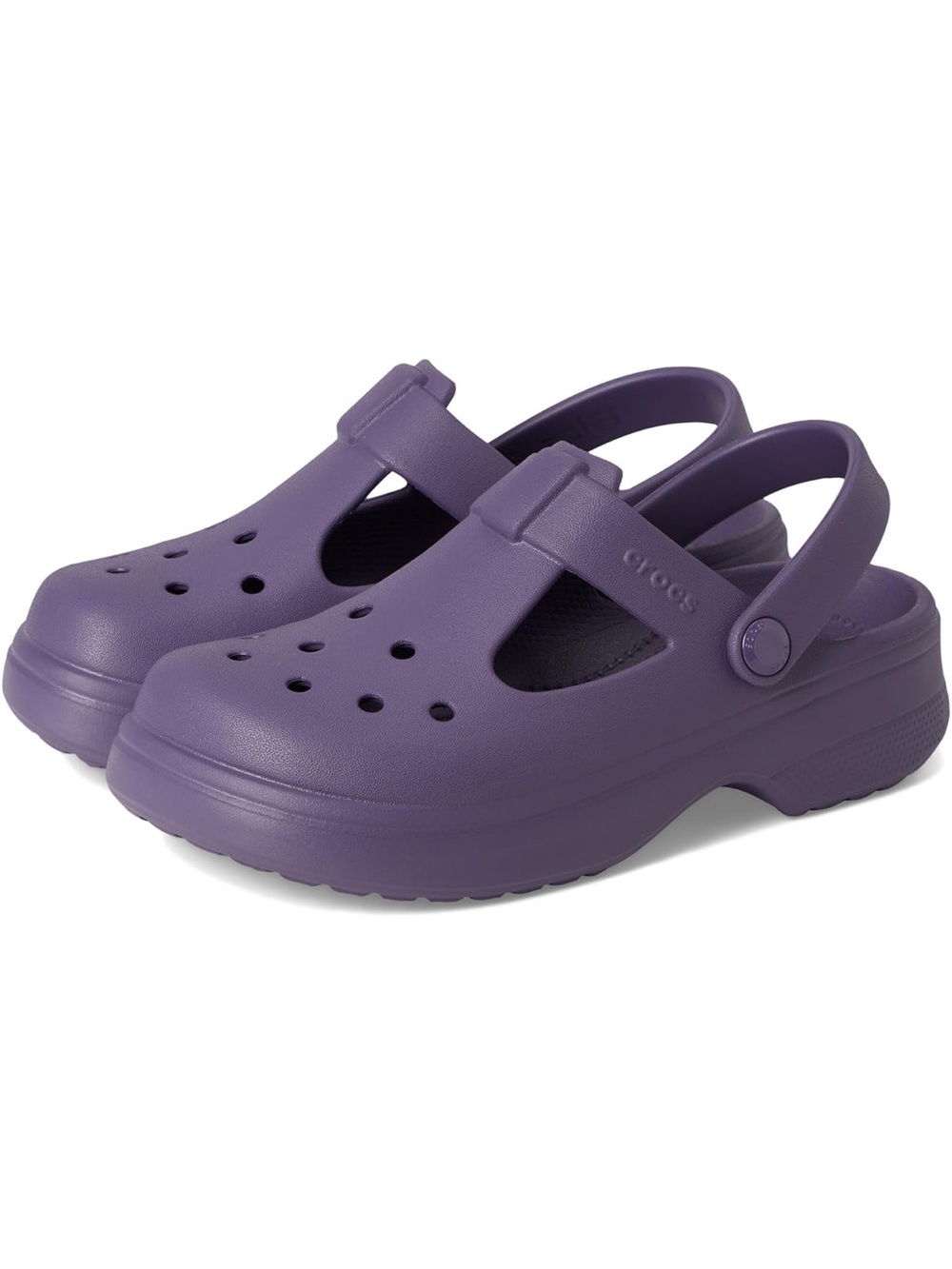 💜 TODDLER CROCS Mary Jane style - Purple (Nightshade) size 5C